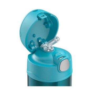 F401 Funtainer SS Çocuk Pipetli Termos Teal - 2